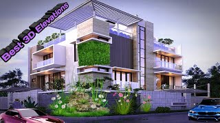 Best 11 House 3d Elevation/ சிறந்த 11 மூன்று பரிமாண வீடு வடிவமைப்பு.