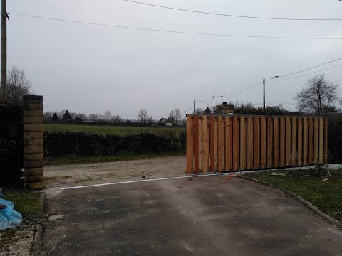 how to make a low cost sliding gate / portail coulissant pas cher how to make a low cost sliding gate / portail coulissant pas cher