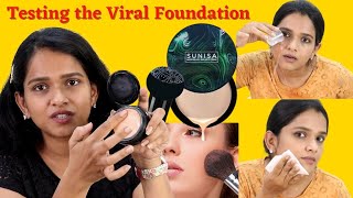 💥Tried out the Viral water proof Sunisa foundation!!Worth the hypah👍?? in Tamil