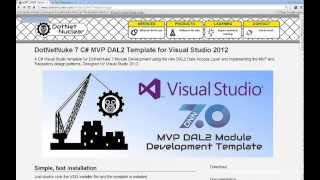 DotNetNuke MVP Module Development Template Installation, Configuration & Troubleshooting