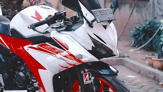 Modifikasi CBR 150R putih minimalis