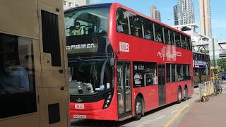 [紅色巴士上層倒頭位/屯廠E6X/YM牌]HongKongBus ADL Enviro500 MMC(Facelift)12.8m KMB(E6X280 YM8407)@59X深水埗黃竹街➡️長沙灣