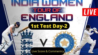 India Women vs  England  Women Live | IND W vs ENG W TEST Live Score | INDIA VS England Test Live