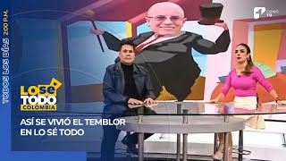 Reacción de Elianis Garrido y el Gordo Ariel al temblor | Canal 1