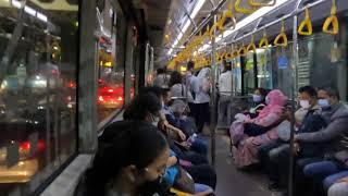 Suasana Busway jurusan Harmoni - PGC !! Perjalanan Pulang kerja. transportasi umum.