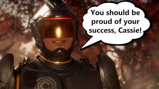 Mortal Kombat 11 - Robocop Exchanges Friendly Remarks with Characters