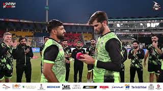 Shaheen Afridi Presents ICC T20 Team of the Year Cap to Haris Rauf