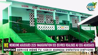 WEMEXWE AGUEGUES 2025/ INAUGURATION DES ŒUVRES REALISEE AU CEG AGUEGUES