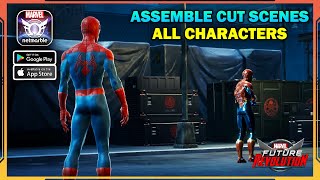 All Characters Assemble Story Cut Scenes | MARVEL FUTURE REVOLUTION