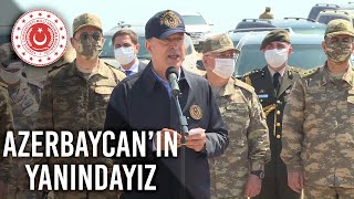 Millî Savunma Bakanı Hulusi Akar: Ermenistan’a Karşı Tüm İmkanlarımızla Azerbaycan’ın Yanındayız