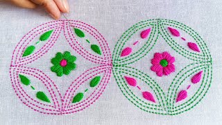 নকশী কাঁথা সেলাই ! Nokshi Katha,Hand Embroidery Traditional Bangladeshi Nokshi Katha Stitch Tutorial