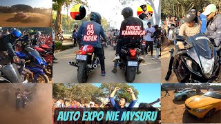 Auto Expo 2022 in College | NIE Mysuruನಲ್ಲಿ ನಮ್ಮ ಹಾವಳಿ🔥| Crazy reactions  #superbike #reaction