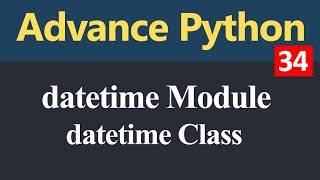datetime Class in Python (Hindi)
