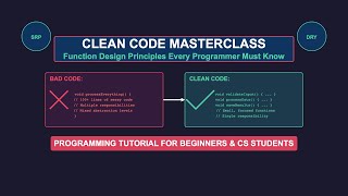 Clean Code Masterclass: Function Design Principles Every Programmer Must Know | Programming Tutorial