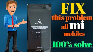 Solve *Activate This Device* Mi account problem bypass lock | While STABLE to BETA or BETA to STABLE