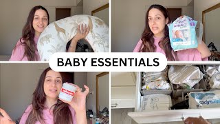 BABY ESSENTIALS - Everything I use for my new born baby | How I organize my Baby's things!