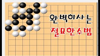 5궁도나 패를 조심해서 완벽히 사는 묘수 - 바둑사활 묘수