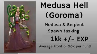 Tibia Where To Hunt MS/ED (120+) Goroma medusa