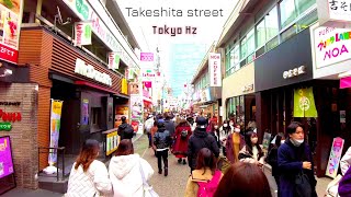 4K 土曜で大混雑の原宿・竹下通り / Really Crowded Takeshita-dori St. on a Sat. in Harajuku, Tokyo JAPAN 4K 60fps