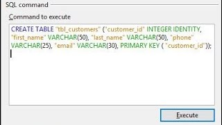 How to create table in open office SQL java.