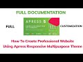 How To Create Professional WordPress Website Using Apress Multipurpose Theme | Full Documentation