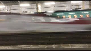 Shinkansen - The Bullet Train  東北新幹線 郡山駅　新幹線はやぶさ・こまち通過