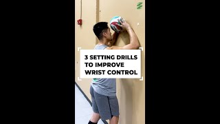 3 Setting Drills To Improve Wrist Control | Volleyball Training #shorts
