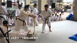 空手　水戸　女子　黒帯　極真空手演武　茨城県常総支部