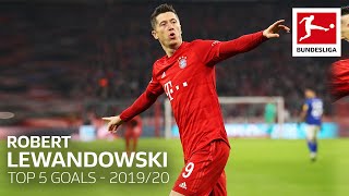 Robert Lewandowski - UEFA Player of the Year - Top 5 Goals 2019/20