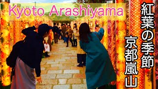 紅葉の季節☆京都嵐山の観光風景Arashiyama tourist season2020年11月13日