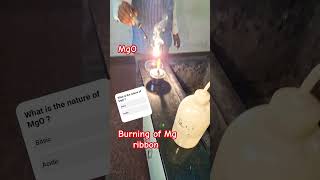 Burning of Magnesium oxide l CBSE class 10 #cbse #experiment #cbsepracticals #science