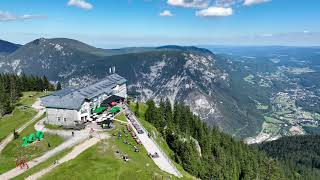 Rax-Seilbahn Bergstation Wunderschöne Berglandschaft in Niederösterreich | Berg Drohnenaufnahmen 4K