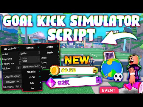 *NEW* Goal Kick Simulator Script (PASTEBIN 2023) (AUTOFARM, PERFECT SHOT, AUTO STATS, AREA FREE)
