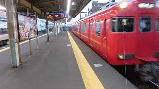 名鉄神宮前駅1番線　普通犬山行き到着