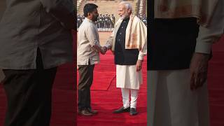 PM Modi attends ceremonial welcome for Sri Lankan President at Rashtrapati Bhavan | #shorts