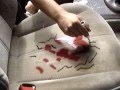 HOW TO CLEAN AND REMOVE STAINS FROM A CAR SEAT TUTORIAL