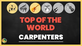 Carpenters - Top of the world (Acoustic Karaoke / Guitar, Melody / lyrics, chords)