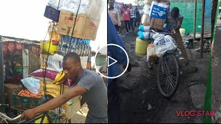 Loading an African Bicycle|an amazing capacity