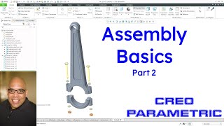Creo Parametric - Assembly Basics (Part 2) - How to Create an Assembly