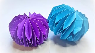 Origami CHRISTMAS BALL 🎄 How to make a paper bauble