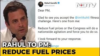 Here's One From Me, Says Rahul Gandhi, Throwing #FuelChallenge At PM Modi