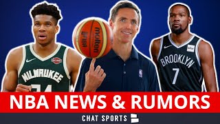 NBA News: Nets Hire Steve Nash To Coach Kevin Durant + Rumors On Giannis & Gregg Popovich Leaving