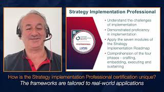 What makes the Strategy Implementation Professional (SIP) unique?