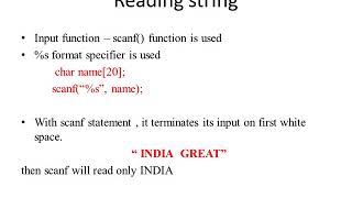 writing and reading String(Character Array)