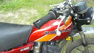 1976 Kawasaki KV100 Motorcycle : KV 100