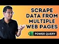 Scrape Data From Multiple Web Pages into Excel (with Power Query)