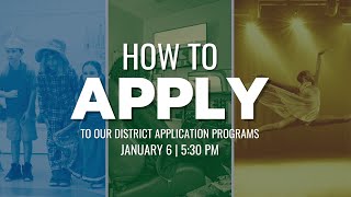 How to Apply for a PCS Magnet or Fundamental Program