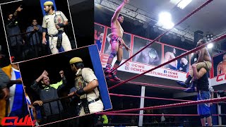 CWE |  CWE POLICE VS SHERRY, RAJ  | #cwe #thegreatkhali #prowrestling #youtubeindia