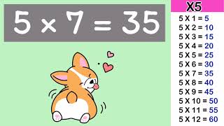 ท่องสูตรคูณ​แม่ 5 ฝึกพูดตามช้า ๆ จำง่าย จำแม่น | KidSanook