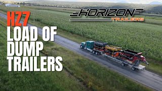 Load of (HZ7) Legacy Dump Trailers | Horizon Trailers